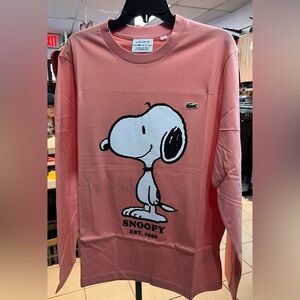 Lacoste x Peanuts organic cotton long sleeve t-shirt size 5-Large New with tag